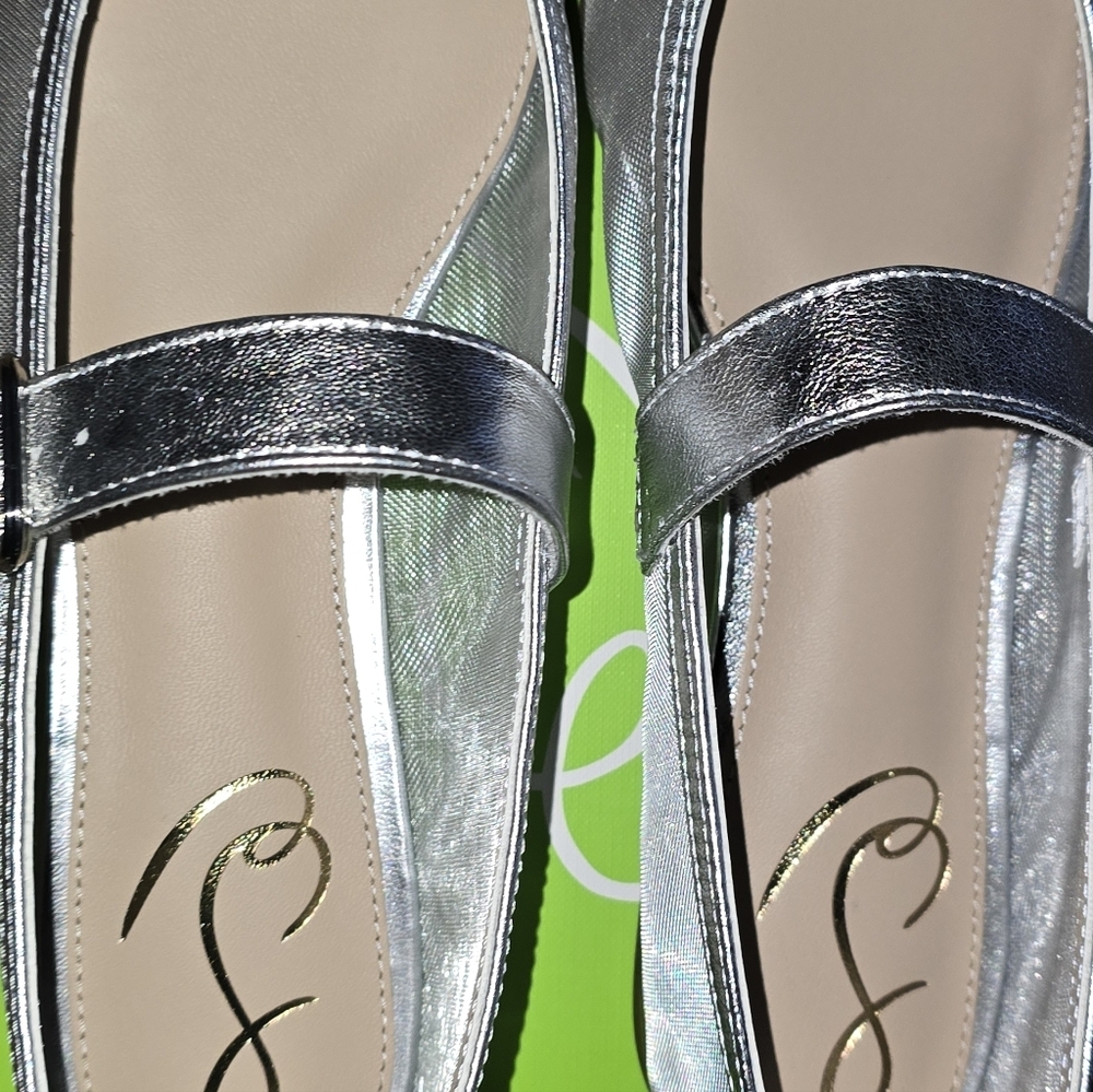 Sam Edelman Miranda Silver Mesh Mary Jane Flats – Size 9 – NIB - Picture 9 of 11